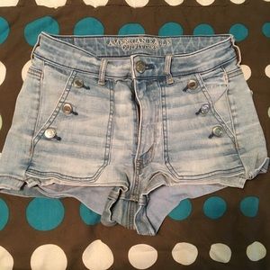 AEO high waisted vintage looking jean shorts